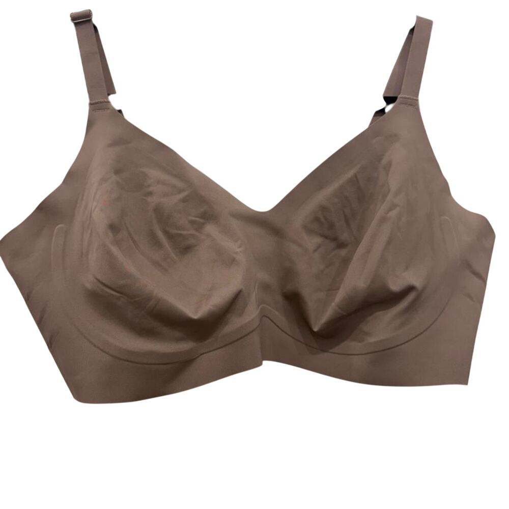 Taupe seamless wireless bra 2xl